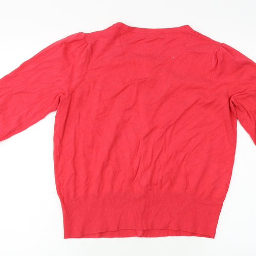 Marks and Spencer  Womens Red   Cardigan Jumper Size 16