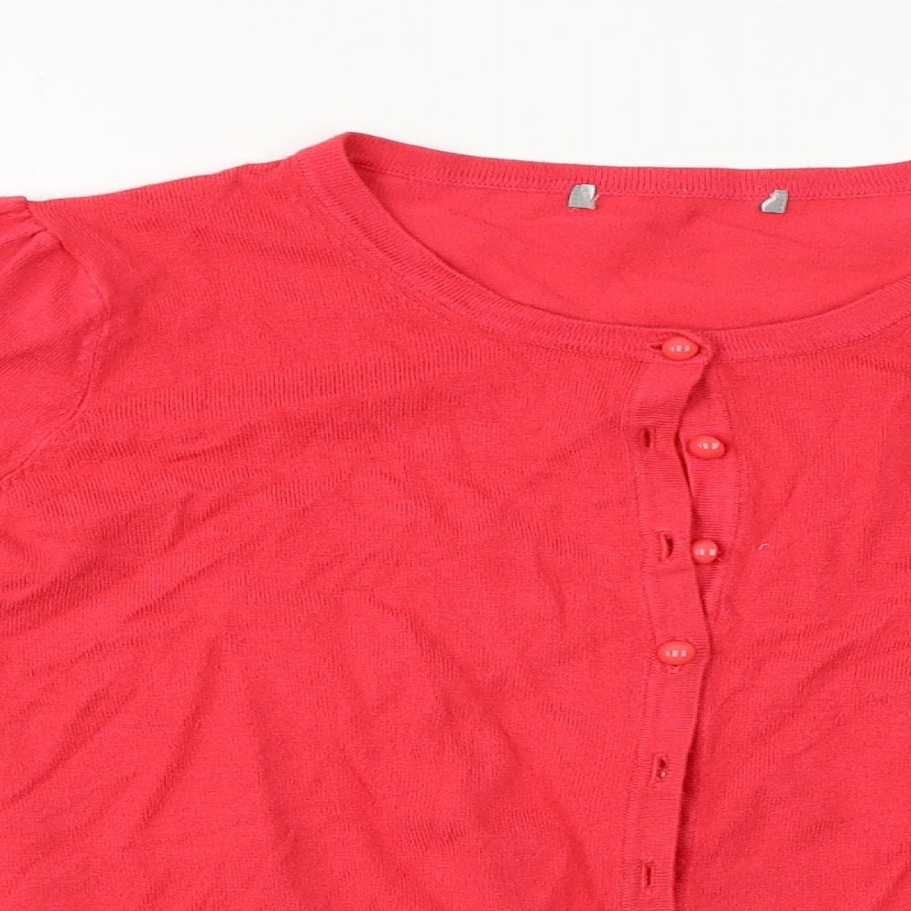 Marks and Spencer  Womens Red   Cardigan Jumper Size 16