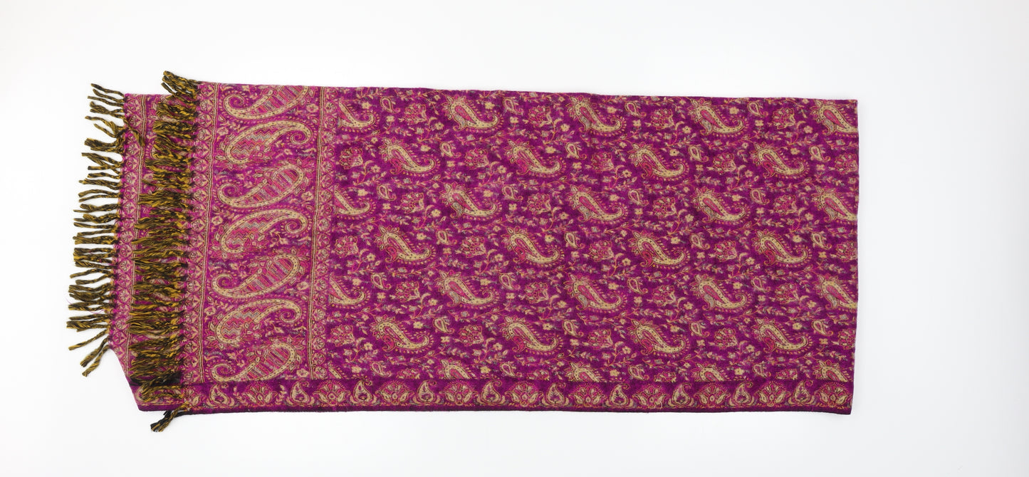Preworn  Purple Geometric   Scarf
