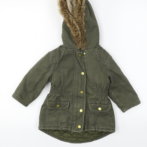 Marks and Spencer  Girls Green   Jacket Coat Size 2 Years