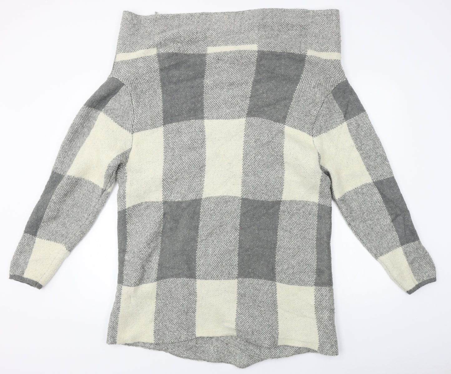 Atmosphere  Womens Grey Check  Cardigan Jumper Size XL