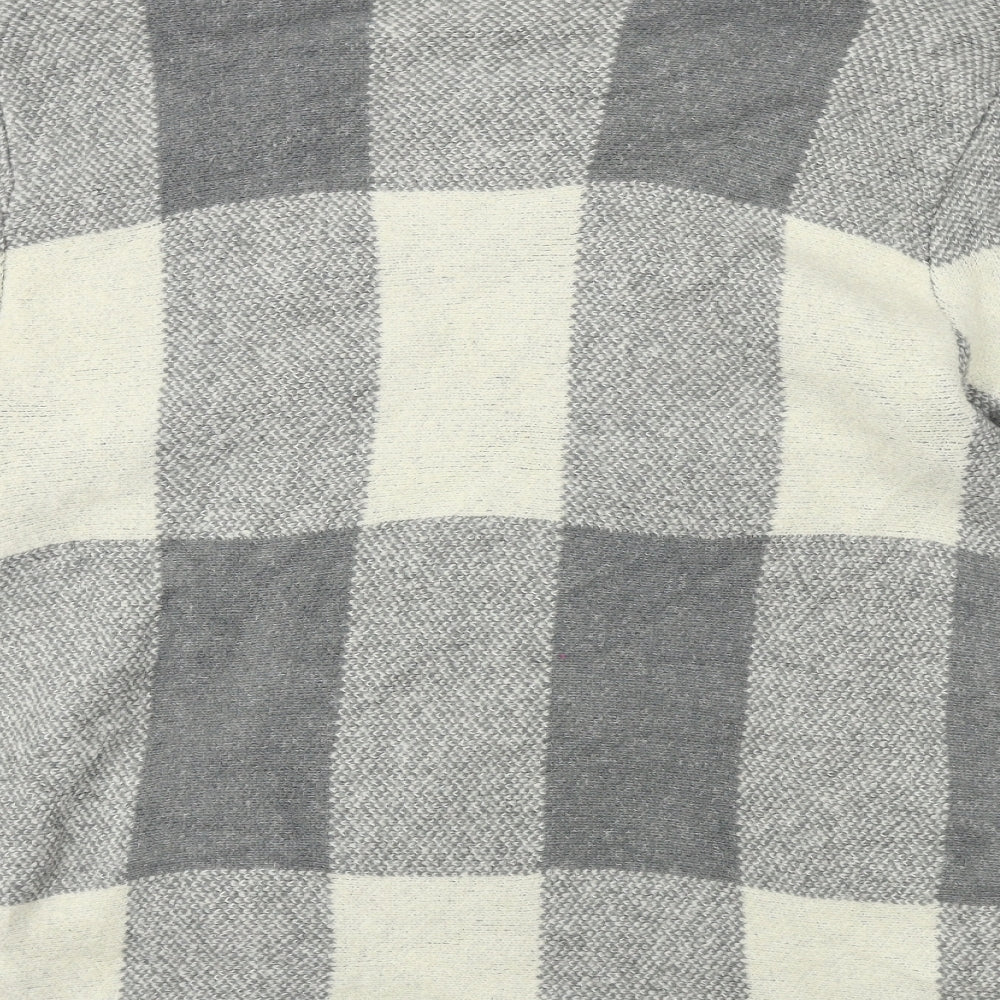 Atmosphere  Womens Grey Check  Cardigan Jumper Size XL
