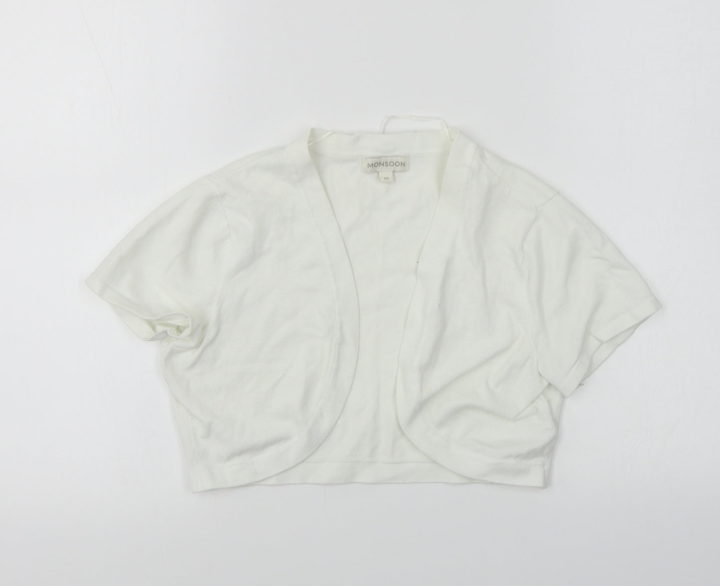 Monsoon Womens White   Cardigan Jumper Size M
