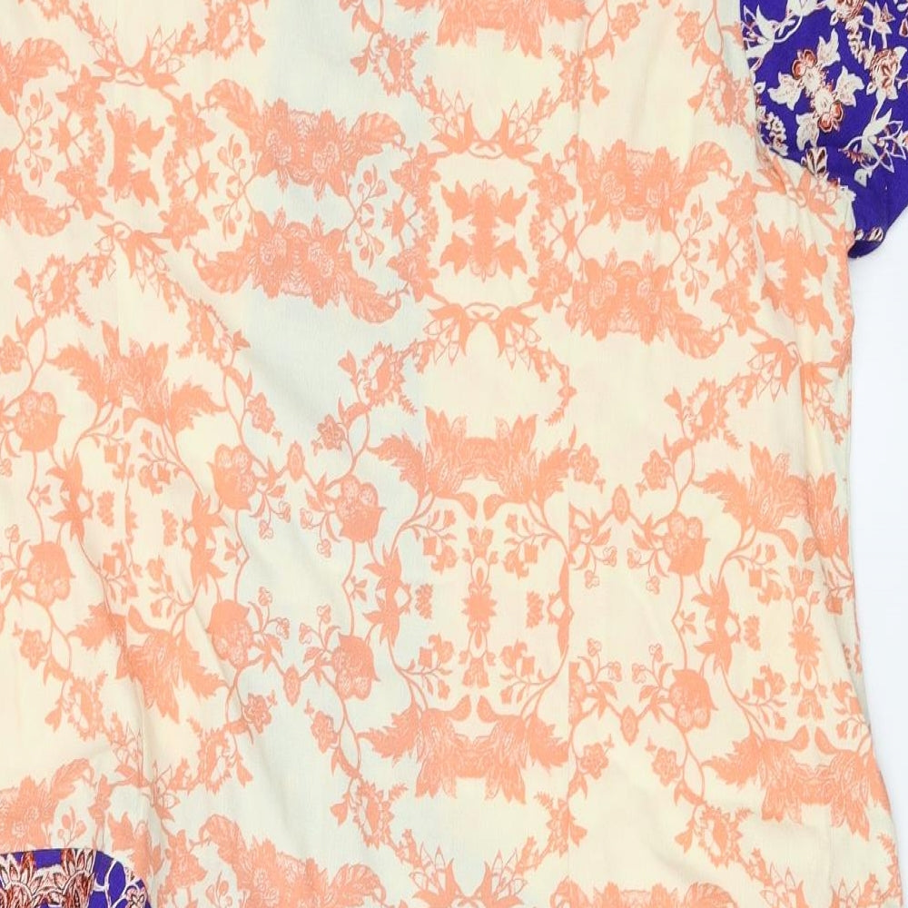Marks and Spencer  Womens Blue Floral  A-Line  Size 22