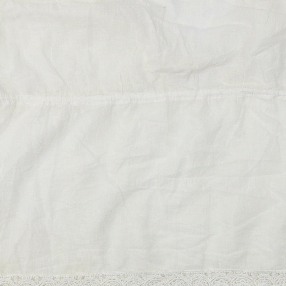 Blue Island  Womens White   A-Line  Size L