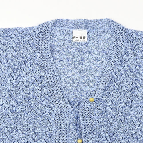 Pulse  Womens Blue   Cardigan Jumper Size L