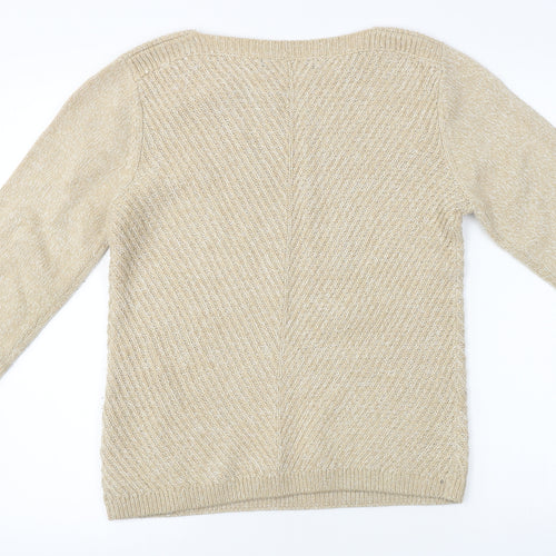 Isle Essentials  Womens Beige   Pullover Jumper Size S