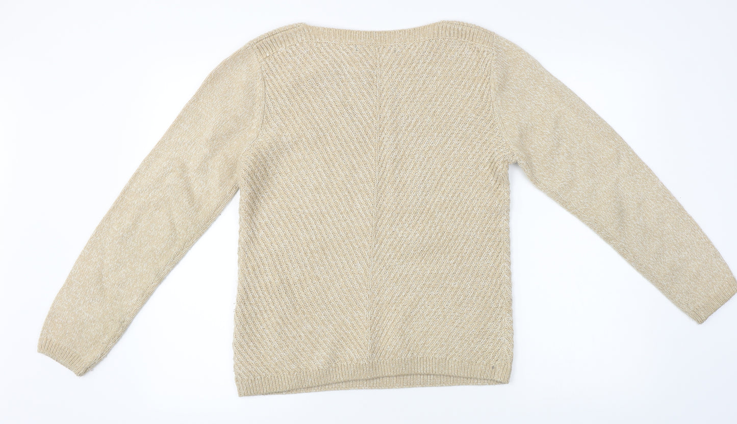 Isle Essentials  Womens Beige   Pullover Jumper Size S