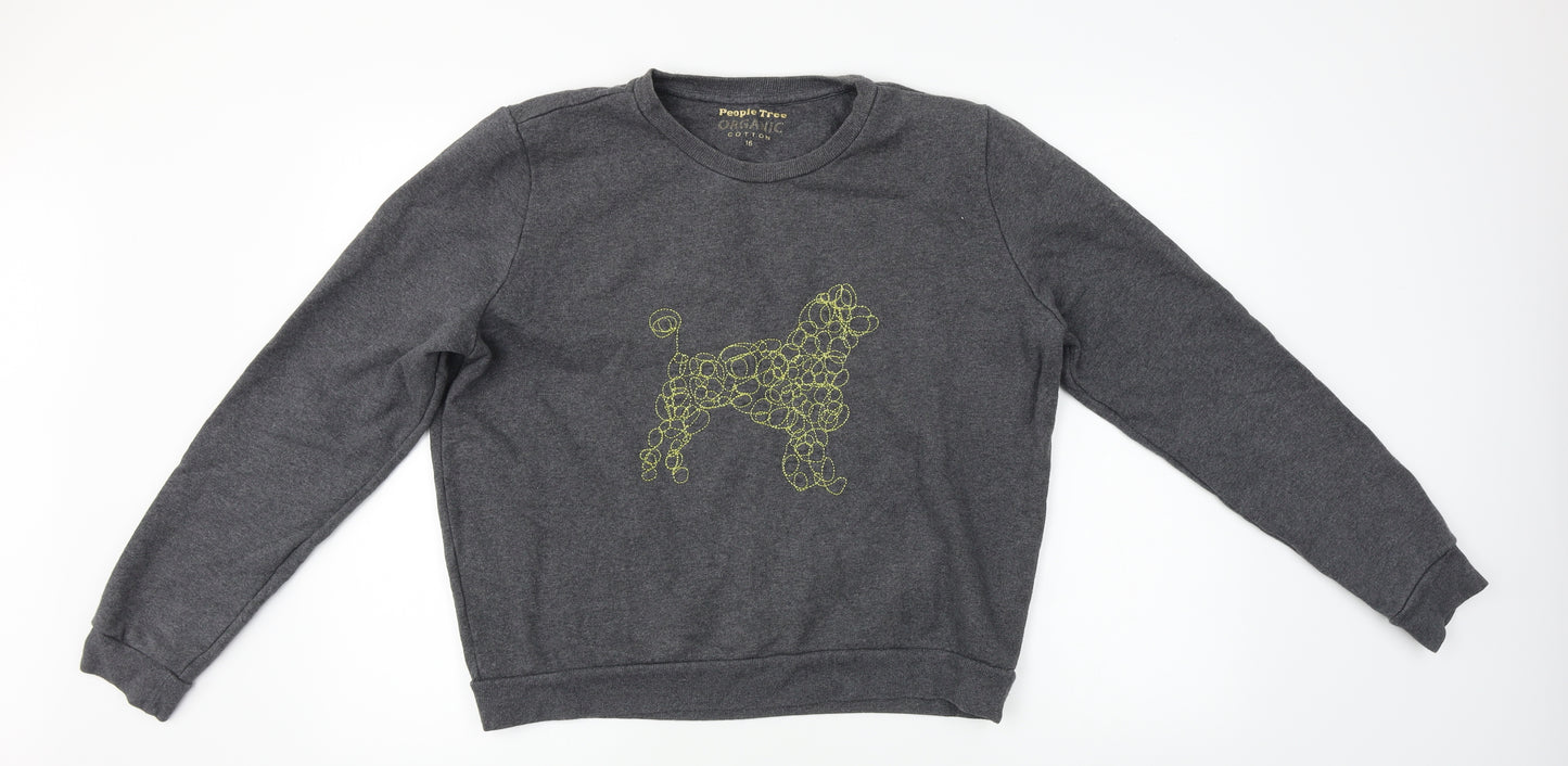 people tree  Womens Grey   Pullover Jumper Size 16