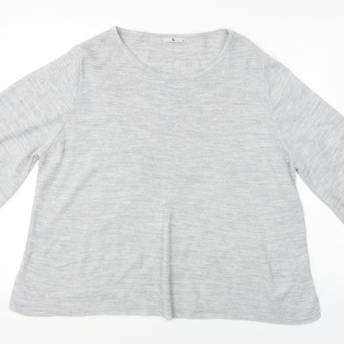 TU Womens Grey   Pullover Jumper Size 16
