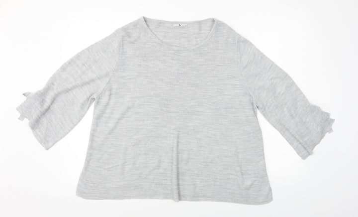 TU Womens Grey Pullover Jumper Size 16