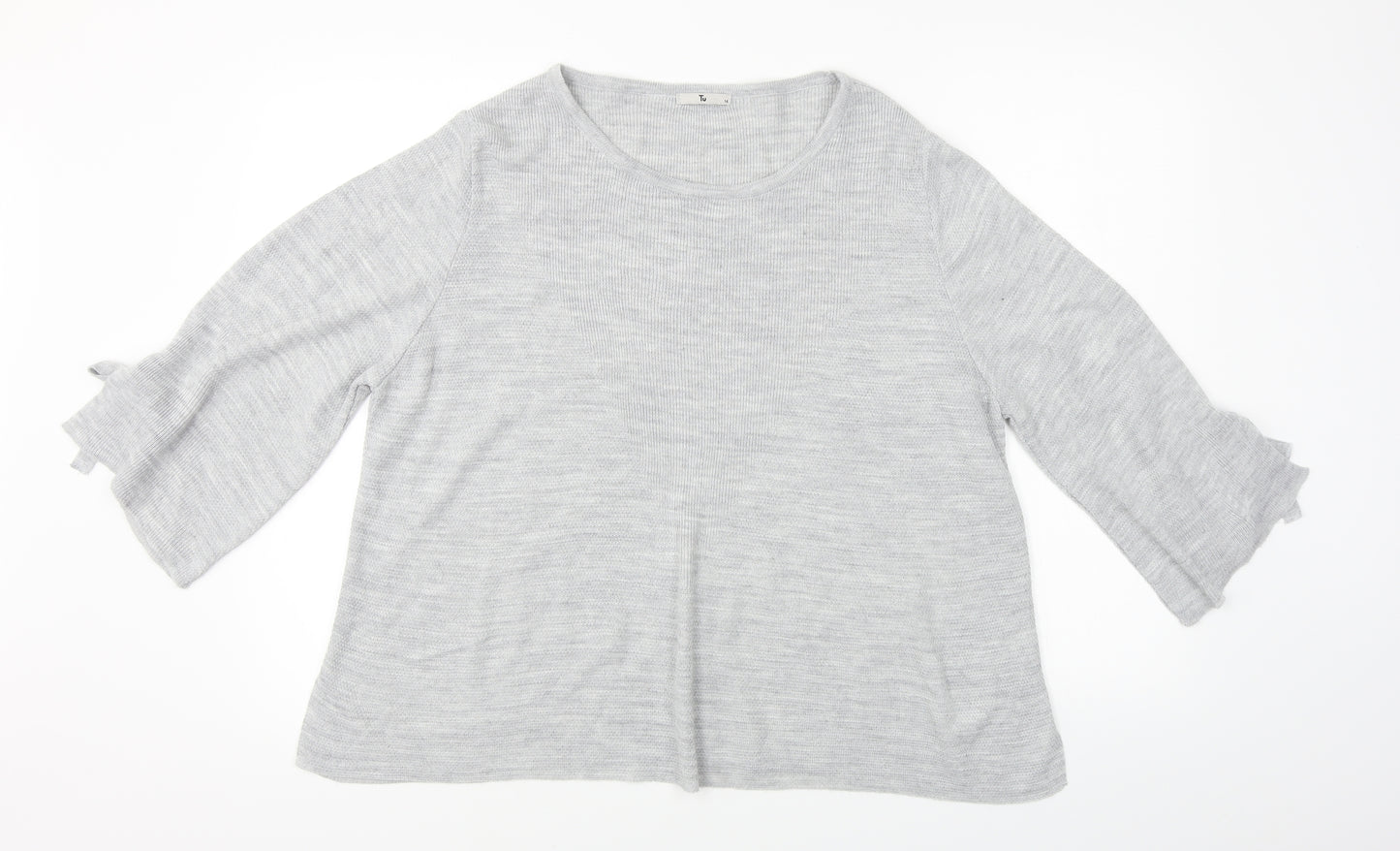 TU Womens Grey   Pullover Jumper Size 16