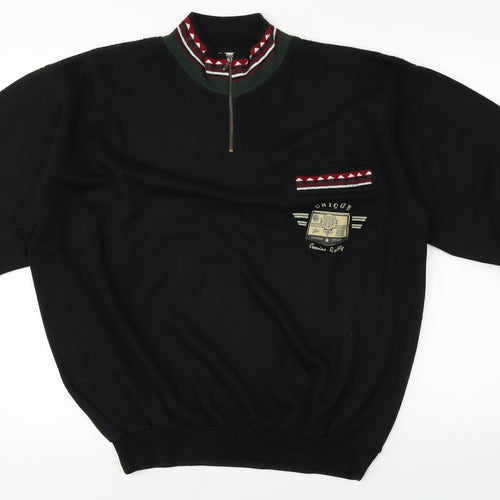 big fun  Womens Black   Henley Jumper One Size