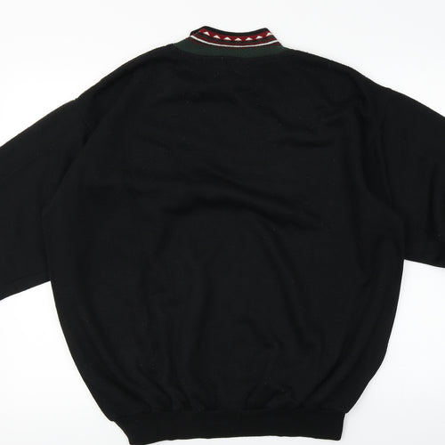 big fun  Womens Black   Henley Jumper One Size