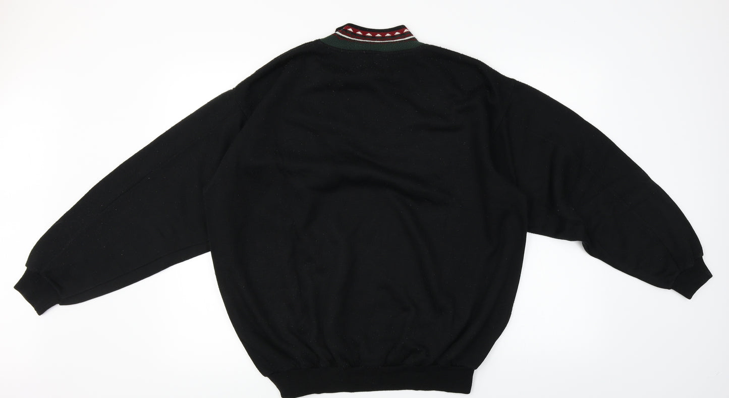 big fun  Womens Black   Henley Jumper One Size