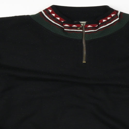 big fun  Womens Black   Henley Jumper One Size