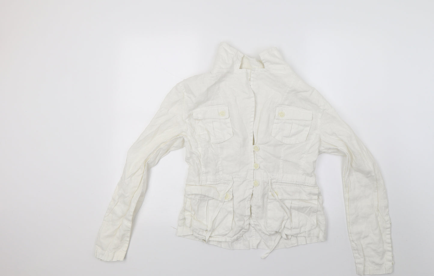 E studio Womens White   Basic Blouse Size M