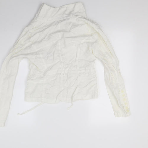 E studio Womens White   Basic Blouse Size M