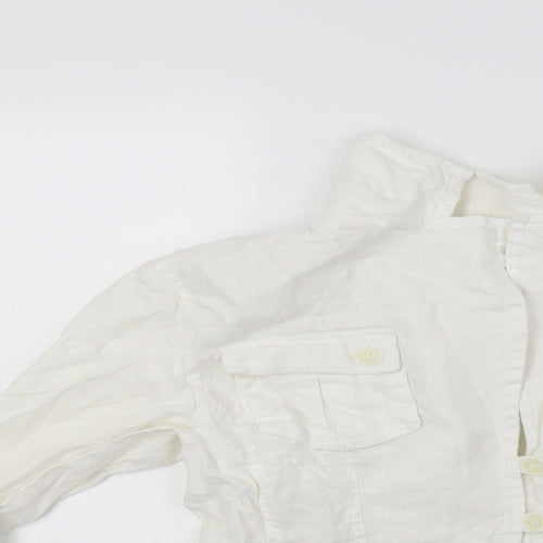 E studio Womens White   Basic Blouse Size M