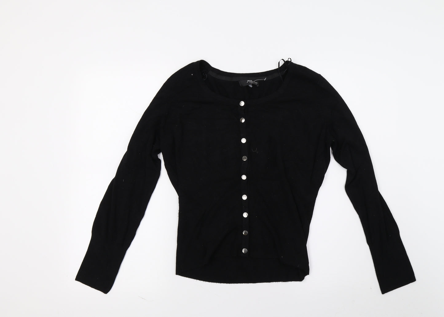 Jane Norman Womens Black  Knit Cardigan Jumper Size 14