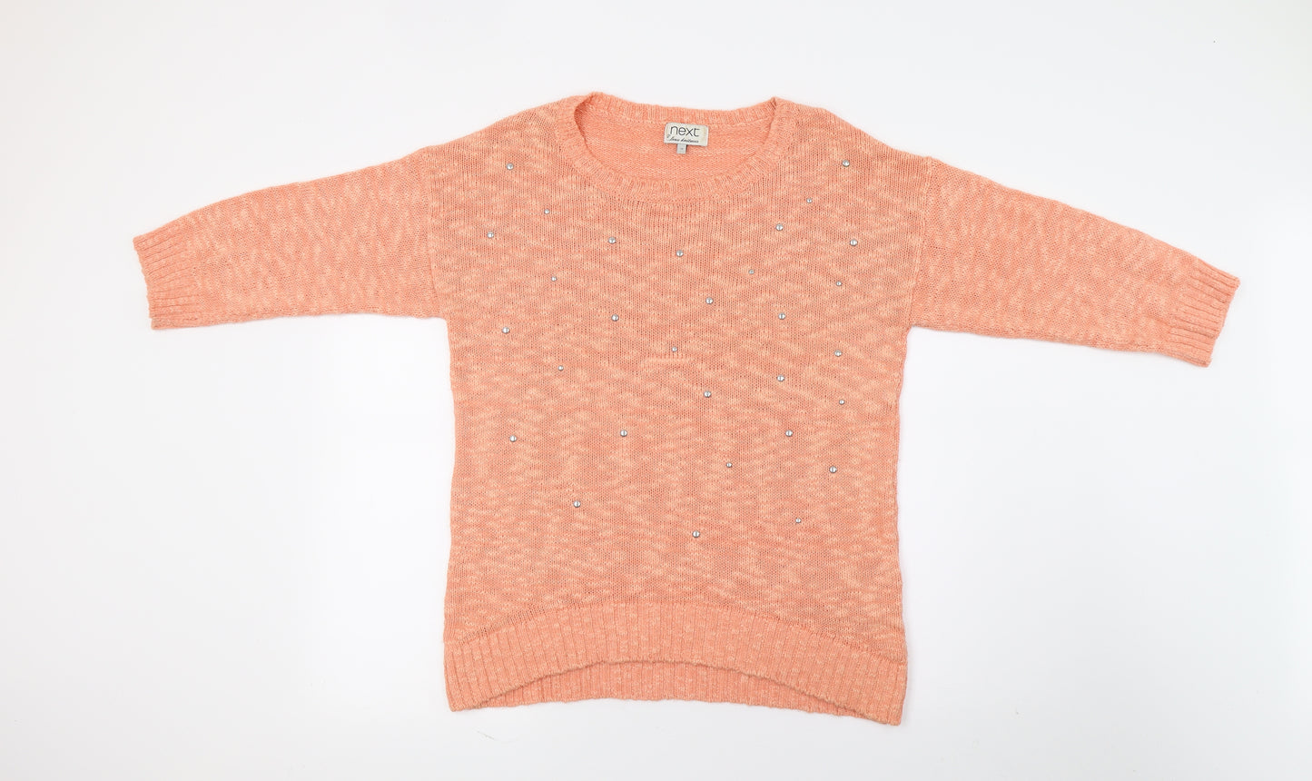 NEXT Womens Orange  Knit Pullover Jumper Size 12