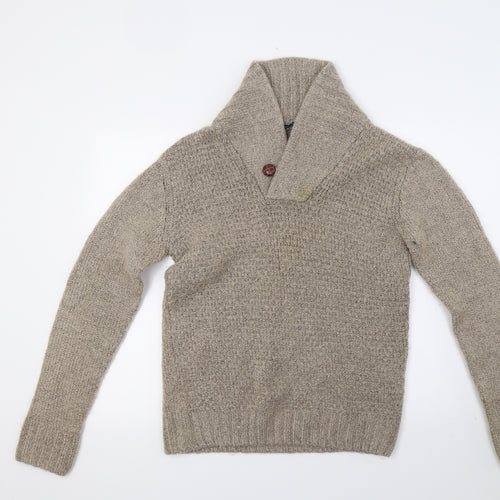 Ceader wood state Mens Beige  Knit Pullover Jumper Size M