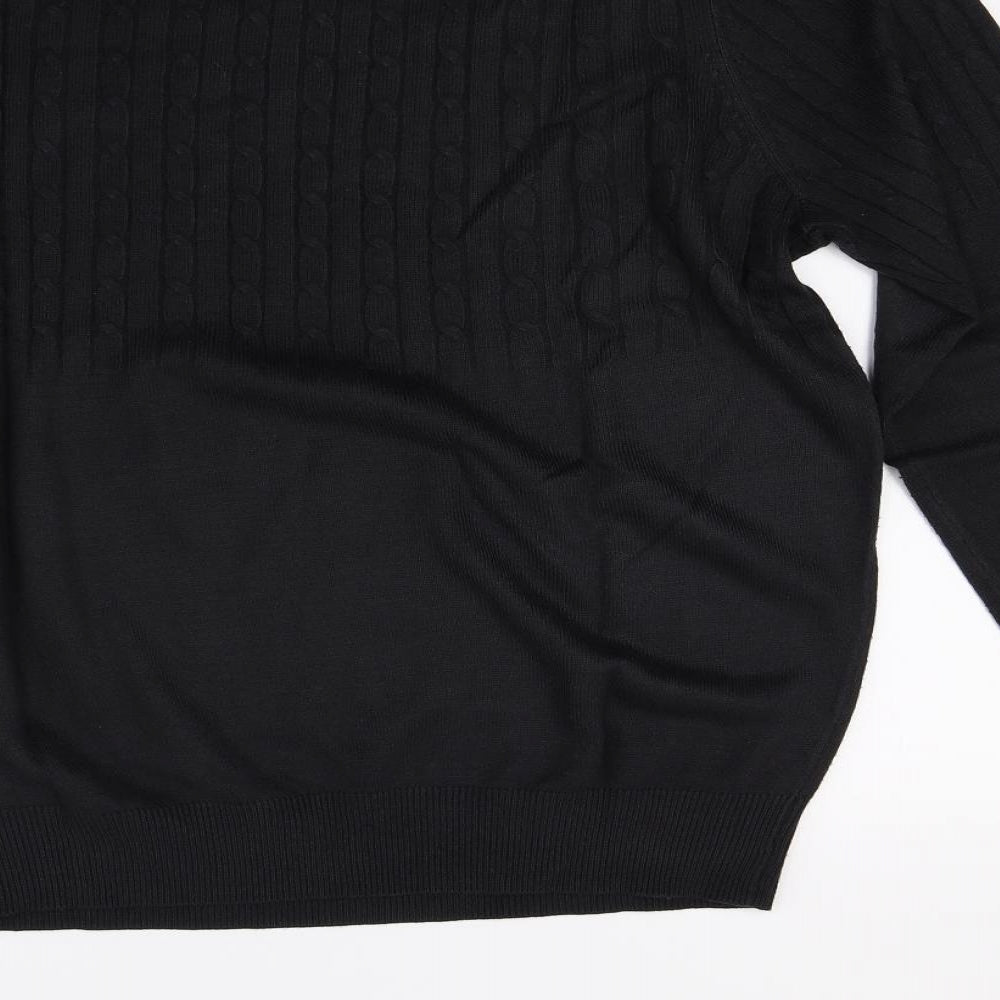 Atlantic Bay Mens Grey  Knit Pullover Jumper Size L