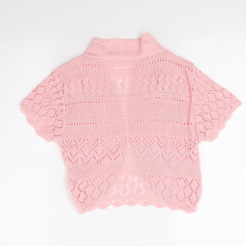 Figaro Girls Pink   Wrap Jumper Size M