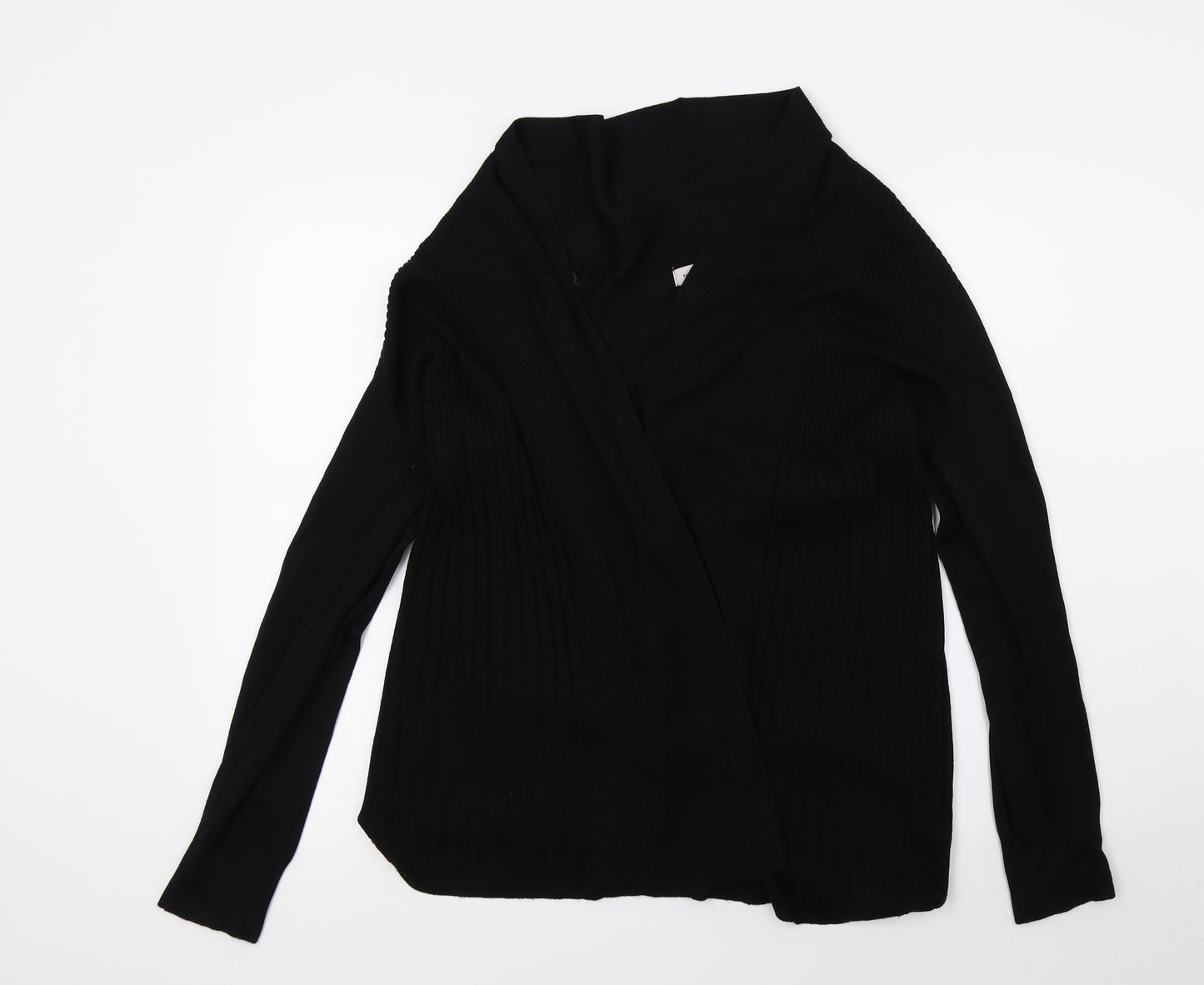 Nutmeg Womens Black  Knit Cardigan Jumper Size 14