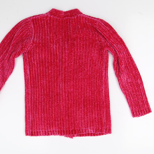 George Girls Red   Cardigan Jumper Size 8-9 Years