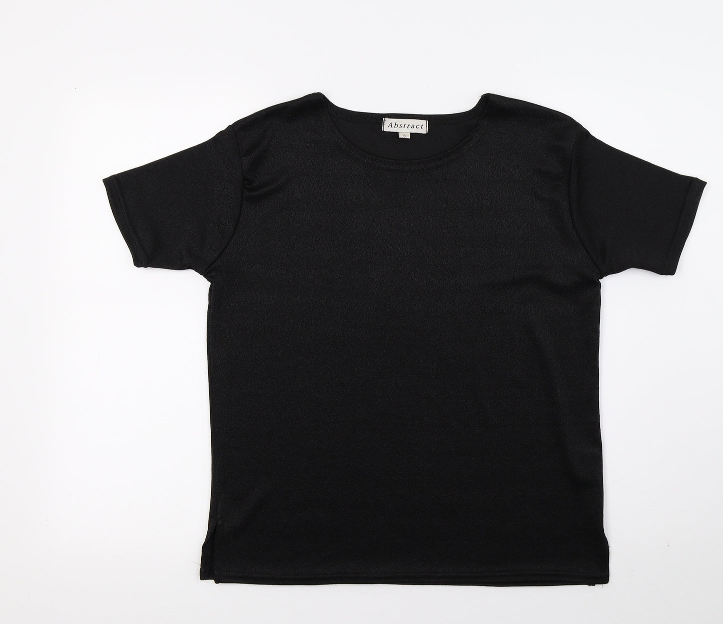 Abstacrt Womens Black   Basic T-Shirt Size S