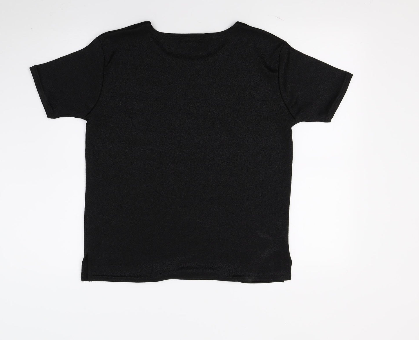 Abstacrt Womens Black   Basic T-Shirt Size S