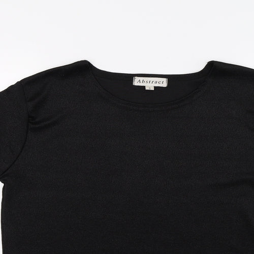 Abstacrt Womens Black   Basic T-Shirt Size S