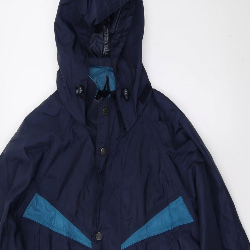 Regatta Mens Blue  Canvas Windbreaker Coat Size S