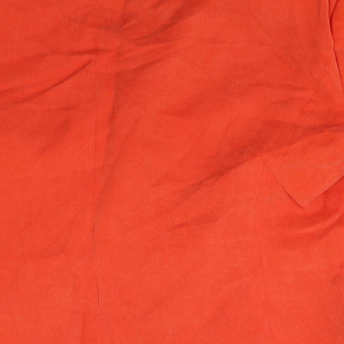 Country Casuals Womens Orange   Basic Button-Up Size 14