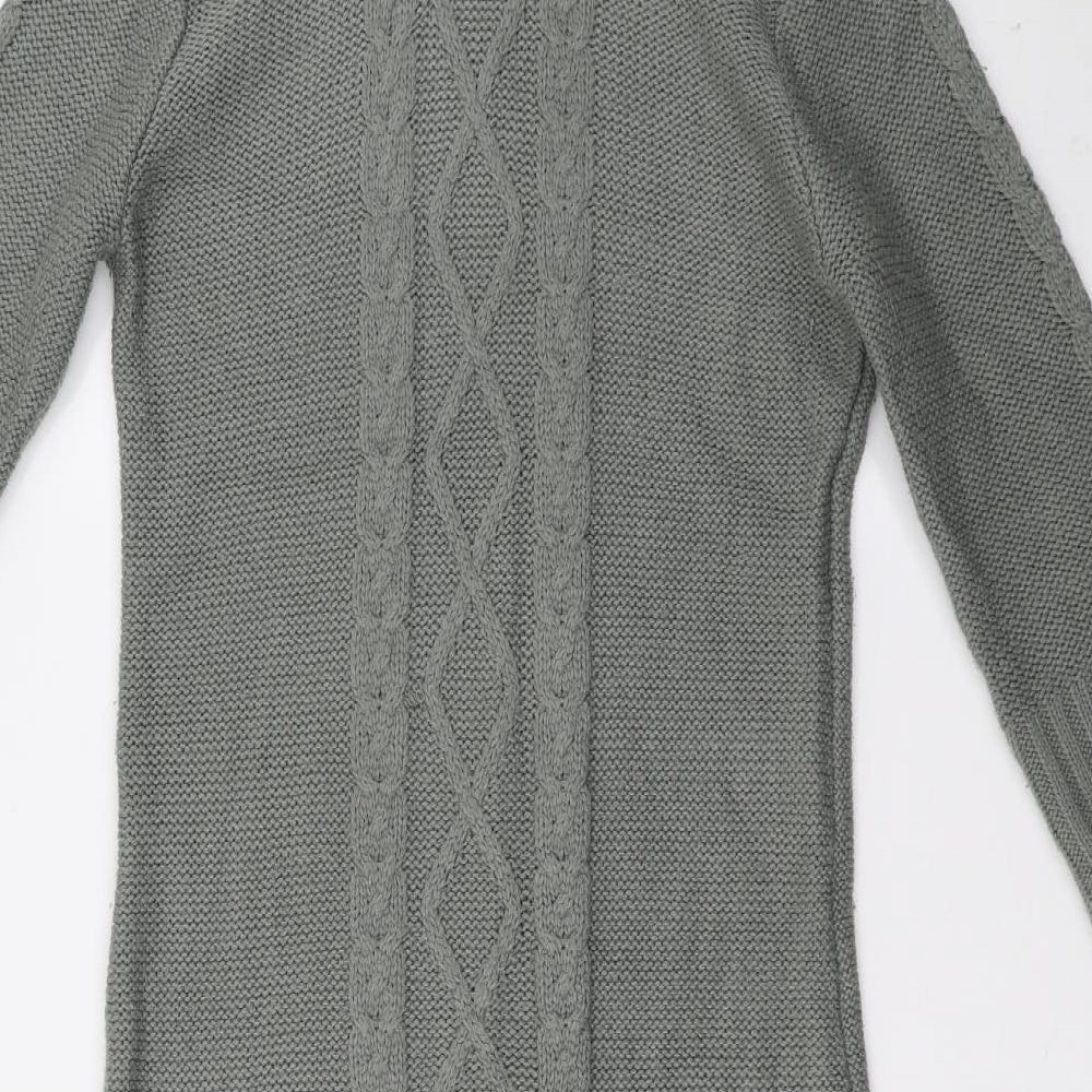 Blanco Womens Green  Knit Jumper Dress  Size S
