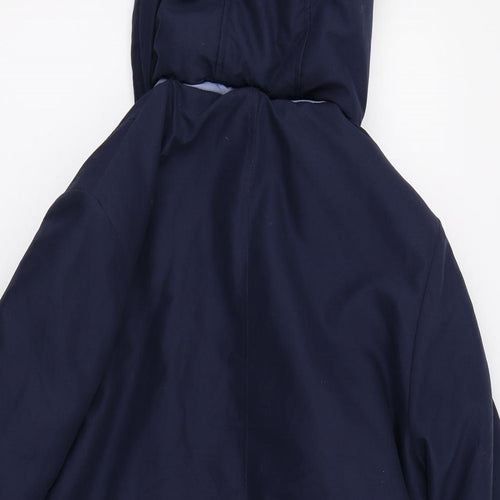 EDITIONS Womens Blue   Overcoat Coat Size 12