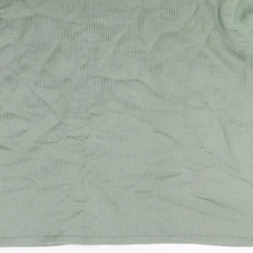 Klassique Womens Green Floral Knit Pullover Jumper Size L