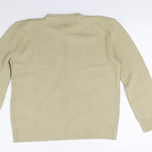 Pure & Natural Womens Beige  Knit Pullover Jumper Size M