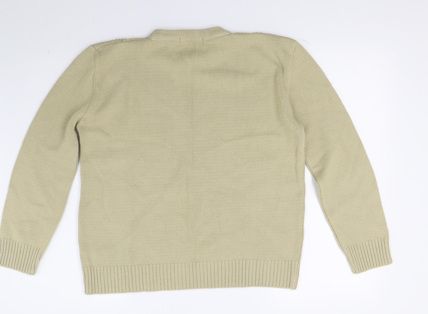 Pure & Natural Womens Beige  Knit Pullover Jumper Size M