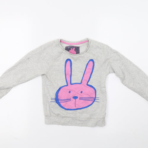 NEXT Girls Grey   Pullover Sweatshirt Size 6 Years
