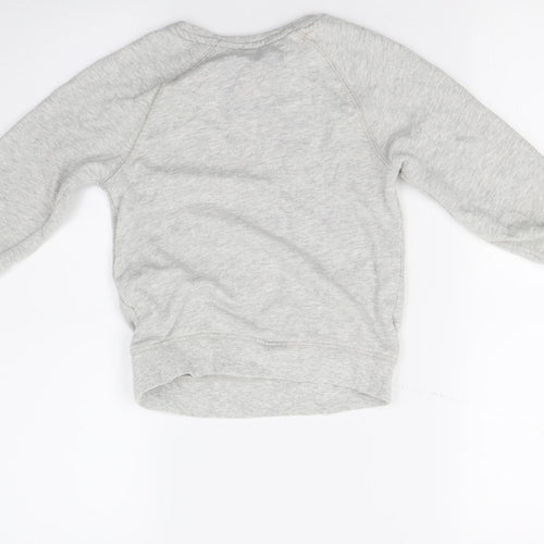 NEXT Girls Grey   Pullover Sweatshirt Size 6 Years
