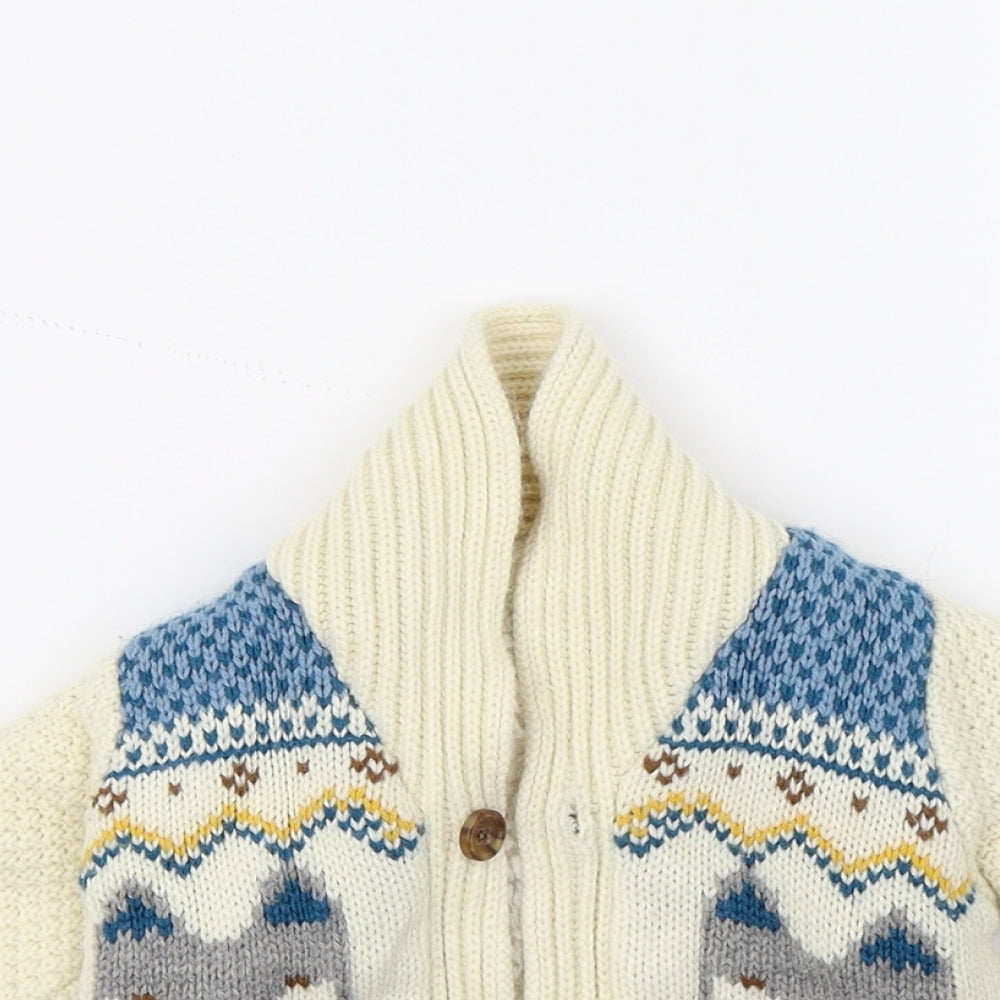 Nutmeg Baby Beige   Cardigan Jumper Size 6-9 Months