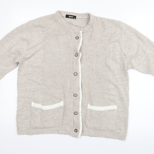 journey Womens Beige   Cardigan Jumper Size M