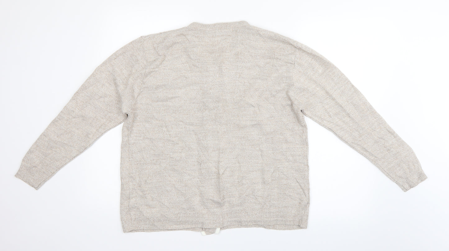 journey Womens Beige   Cardigan Jumper Size M