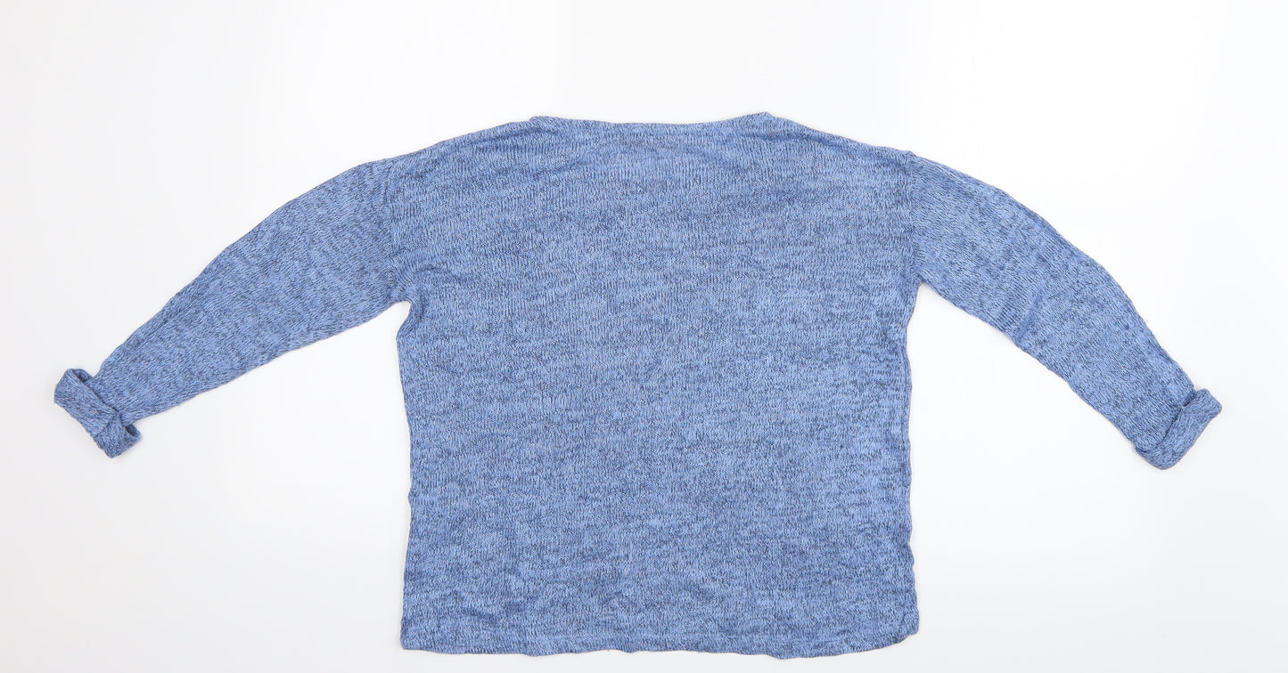 H&M Girls Blue   Basic Blouse Size 8-9 Years