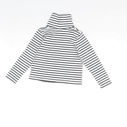 George Girls Black Striped  Pullover T-Shirt Size 3 Years