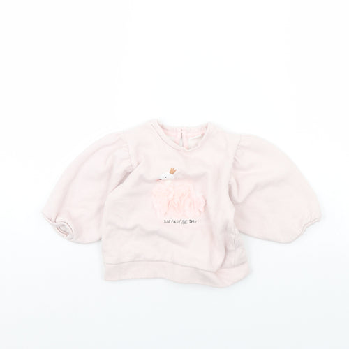 NEXT Girls Pink   Pullover Jumper Size 2 Years