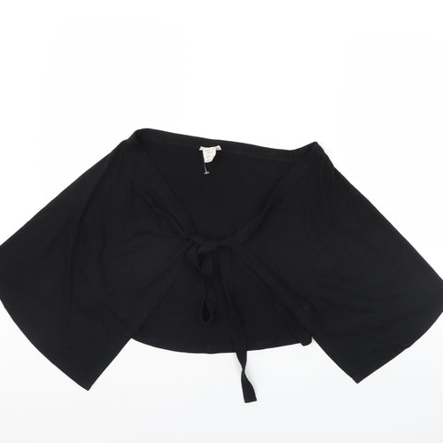 Warehouse Womens Black   Jacket Poncho Size 10
