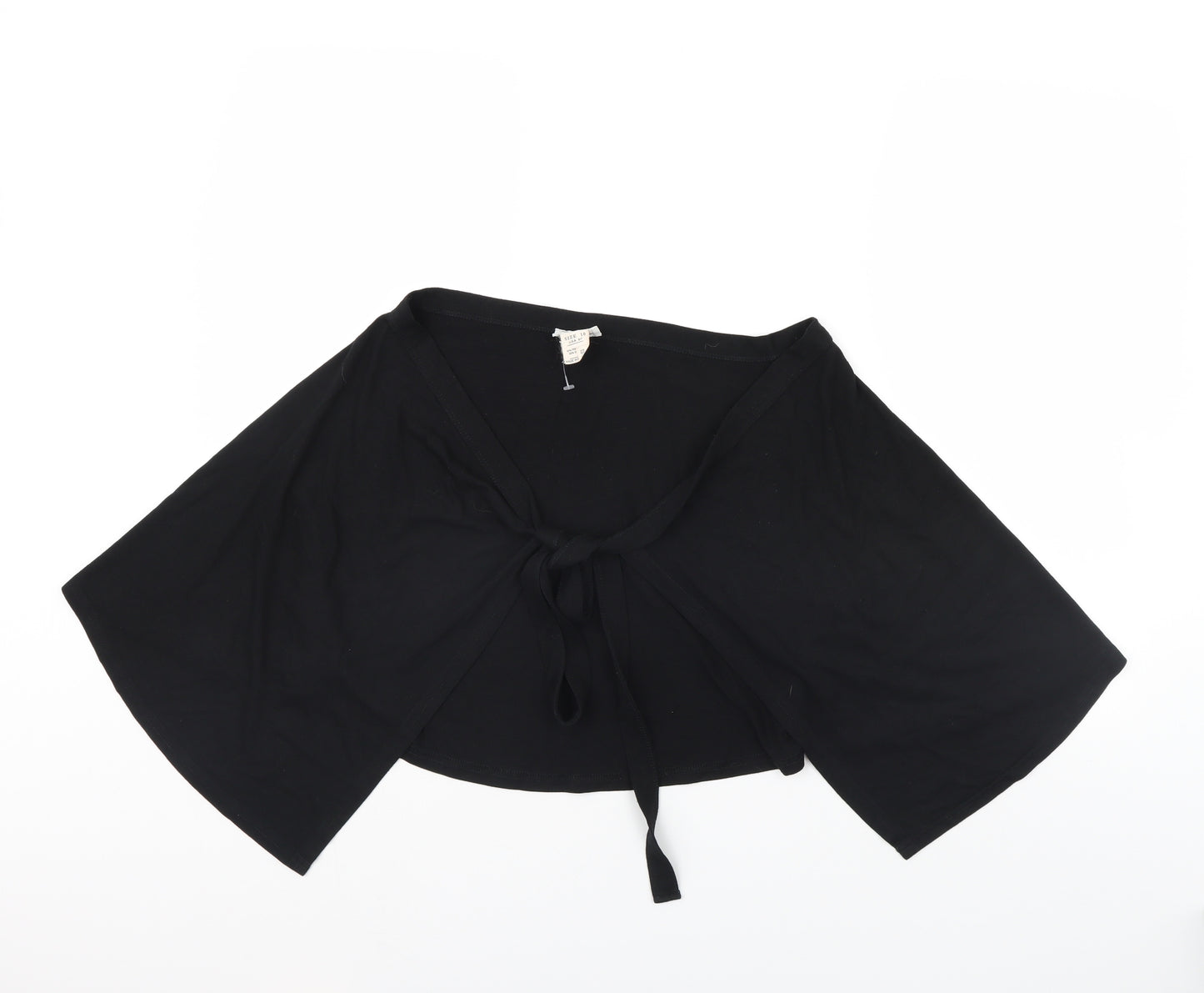 Warehouse Womens Black   Jacket Poncho Size 10